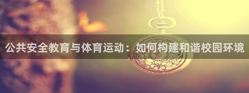 沐鸣注册登录：公共安全教育与体育运动：如何构建和谐校园环境