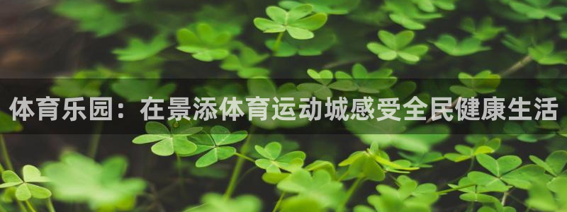 沐鸣平台登陆：体育乐园：在景添体育运动城感受全民健康生活